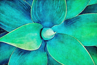 viridian starburst 3 Wall Art