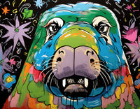 walrus graffiti Wall Art