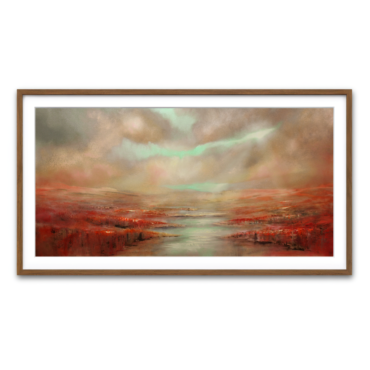 Framed Print 2x1 Walnut