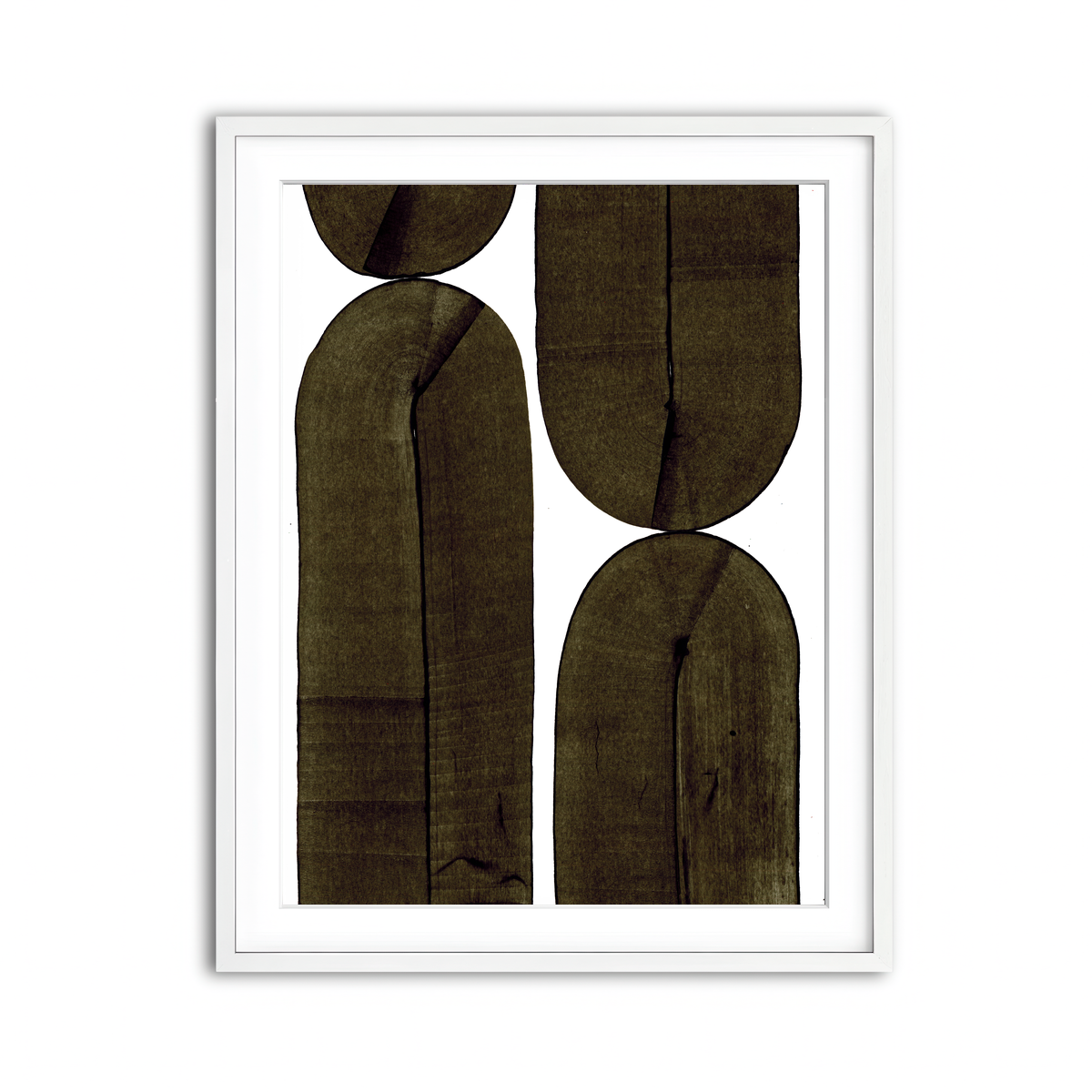 Framed Print 3x4 White