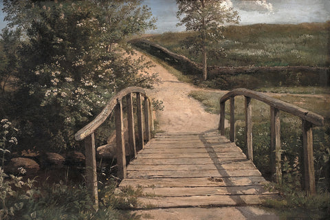 wooden bridge Wall Art