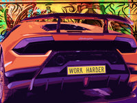 work harder Wall Art